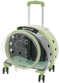 Clear Rolling Pet Carrier, Breathable Cat Carrier by Unknown
