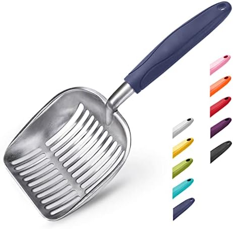 WePet Cat Litter Scoop, Aluminum Alloy Sifter, Kitty Metal Scooper, Deep Shovel by WePet