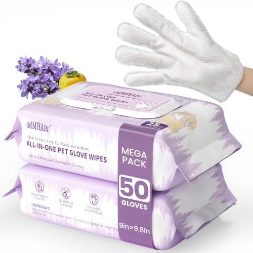 IMMHABI Hypoallergenic Pet Glove Wipes by IMMHABI
