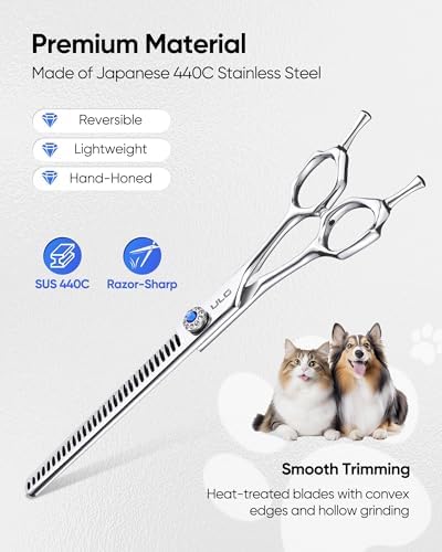 ULG 40-tooth Curved Thinning Scissors Dog Shears - Image 2