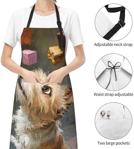 Art Apron with Pocket for Women Men - Image 2