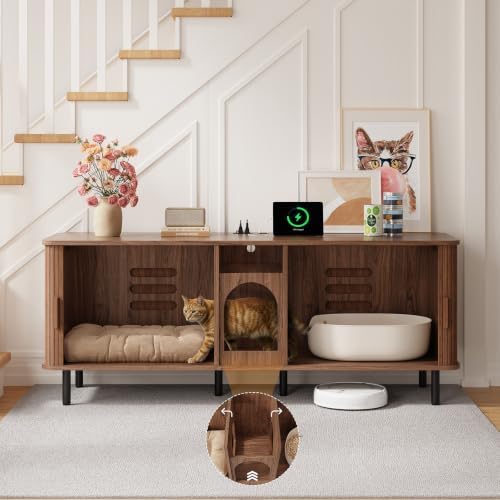 ONBRILL 65 Inches Cat Litter Box Enclosure - Image 4