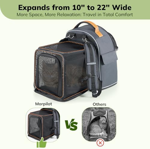 Morpilot Expandable Cat Carrier Backpack - Image 3
