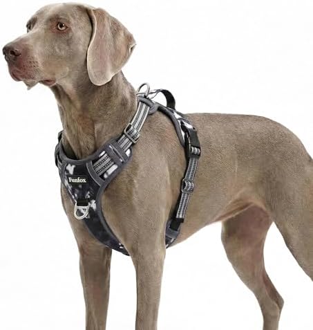 Funfox Dog Harness No Pull, Adjustable Pet Vest Harness, Super Soft Material by MyFUNFOX