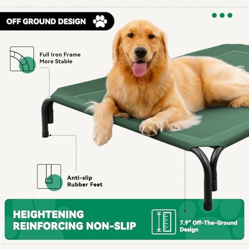 Elevated Dog Bed Outdoor Cooling Raised Cot - Image 4