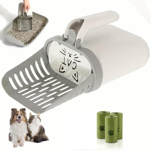 Cat Litter Scoop with Waste Bin, Integrated Sifter Scooper and Bag Holder by Unknown