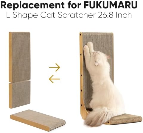 FUKUMARU 2 Packs Cat Scratcher Replacement Refills - Image 2