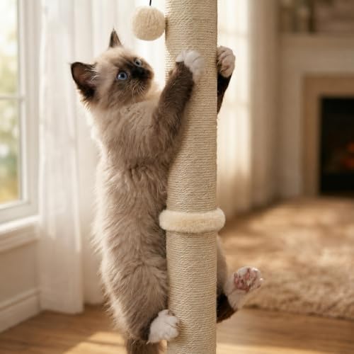 Dimaka 34" Height Tall Cat Scratching Post, Claw Scratcher - Image 6