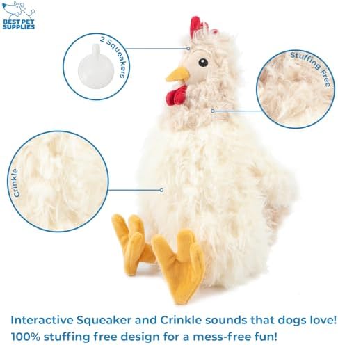 Best Pet Supplies Interactive Squeaky Dog Chew Toy, Ideal Dog Toys - Image 5