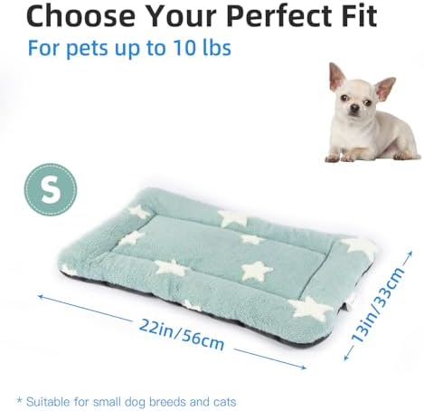 Mora Pets Cat Bed for Indoor Cats Washable Dog Crate Pad Cute Star Dog Bed Mat - Image 6