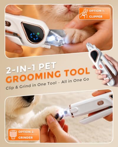 2-in-1 Dog Nail Clippers & Cat Grinder - Image 2