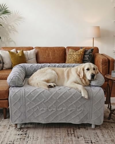 Calming Dog Bed/Mat for Couch, Luxury Dog Couch Bed Sofa Furniture Protector by IUUI
