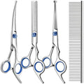 Professional 4 in 1 Dog & Cat Grooming Scissors Kit by Unknown