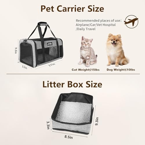 Pet Carrier Airline Approved, Soft Sided Cat Carrier - Image 6