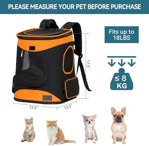 Petsfit Dog and Cat Backpack Carrier, Padded Waist Support - Image 3
