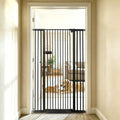 Lumizone Extra Tall Cat Gate 61.02" High 29.92"-42.51" Wide Pet Gate Black by Lumizone