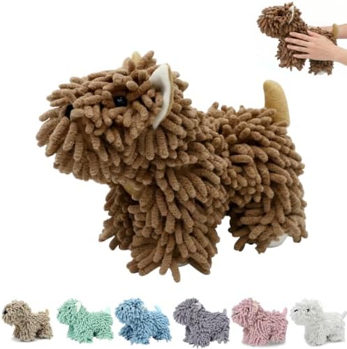 Chenille Dog Hand Towel Fuzzy Ball Dog Towel Animal Hand Towels by FAGOBI