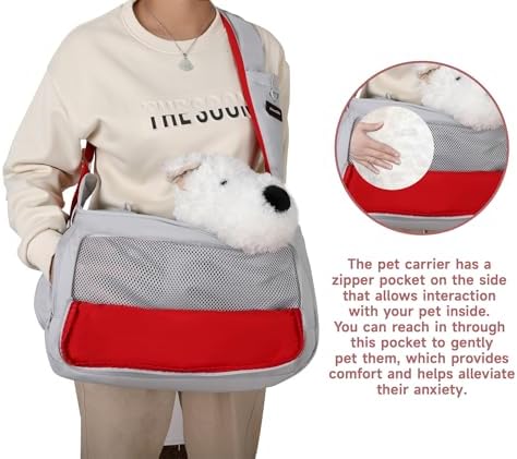 Dog Sling Carrier for Dogs & Cats, Fits 7–18lbs, Lightweight Pet Carrier Bag - Image 6