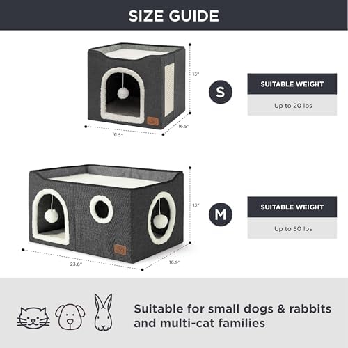 Bedsure Extra Wide Cat House Bed - Image 6