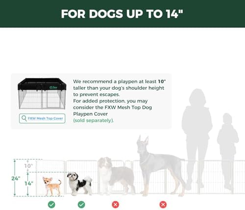 FXW Homeplus Indoor Dog Playpen, 6 Panels, - Image 2