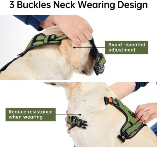 IVY&LANE No Pull Dog Harness for Large Dogs, Reflective Dog Vest Harness - Image 4