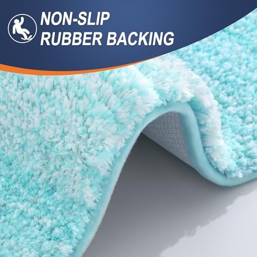 OLANLY Bathroom Runner Rug 59x24, Extra Soft Absorbent Microfiber Bath Rugs - Image 5