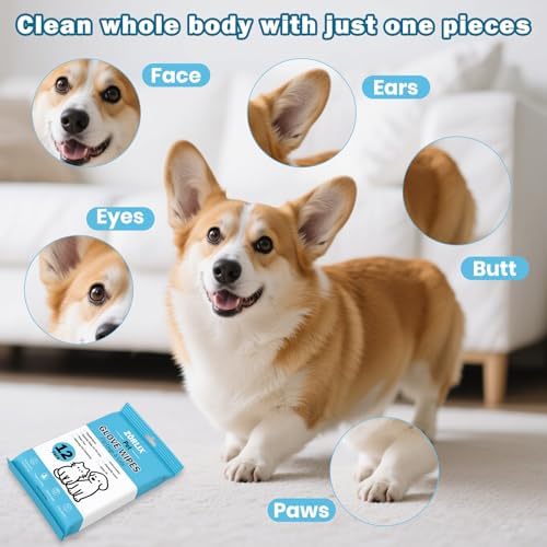 96Pcs Bulk Hypoallergenic Pet Glove Wipes - Image 6