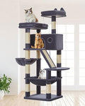 Taoqimiao Sturdy Cat Tree, 58In Cat Tower by Taoqimiao
