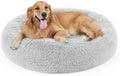 Dog Bed, Cat Calming Bed, Faux Fur Pillow Pet Donut Cuddler Round Plush Bed by DogBaby