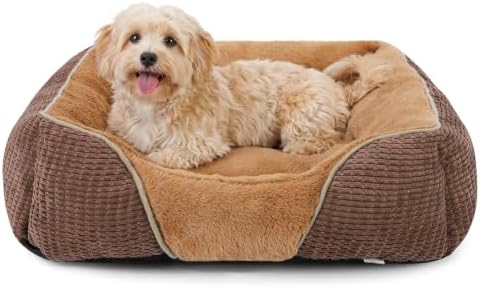 MIXJOY Dog Beds for Small Dogs, Cat Beds for Indoor Cats Washable, Calming Pet by MIXJOY
