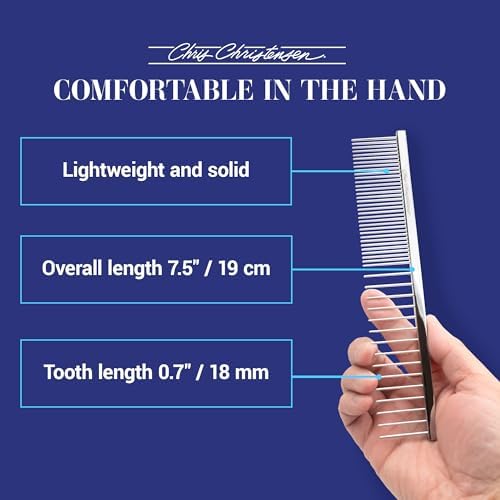 Chris Christensen 003 7.5 in. F/XC Greyhound-Style Butter Comb, Groom Like a - Image 6