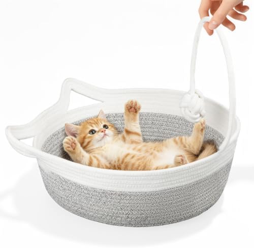 Cat Bed, Cotton Rope Instinct Basket - Image 2