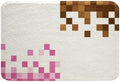 Game Pixelated Theme Bath Rug, Patchwork Grid Shaggy Absorbent Non Slip Floor by Manfei