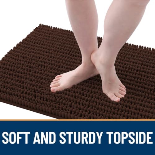 OLANLY Dog Door Mat for Muddy Paws 24x16, Ultra-Absorbent Chenille Mud Mat - Image 3