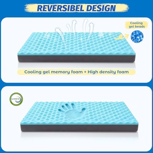 Cooling Dog Bed for Large Dogs, Washable Memory Foam Dog Beds for Crate - Image 6