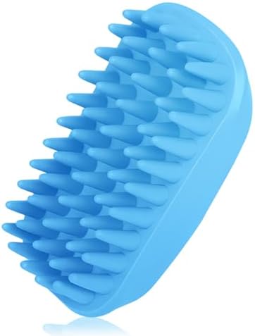 Dog Bath Brush, Pet Silicone Shampoo Brush, Rubber Shower Wash Curry Brush by Unknown