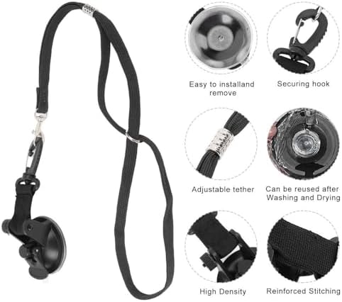 Dog Bathing Tether with Suction Cups – Nylon Pet Grooming Restraint Leash - Image 4