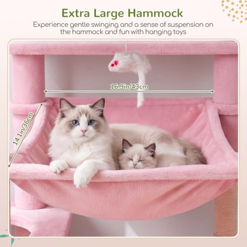 Globlazer F70 Pro Pink Heavy Duty Cat Tree Tower - Image 4