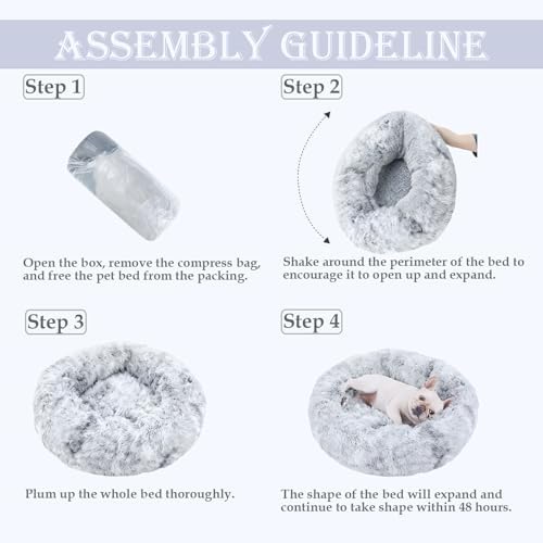 Washable Calming Dog & Cat Bed for Ultra Large Small Medium Size Pet - Image 5