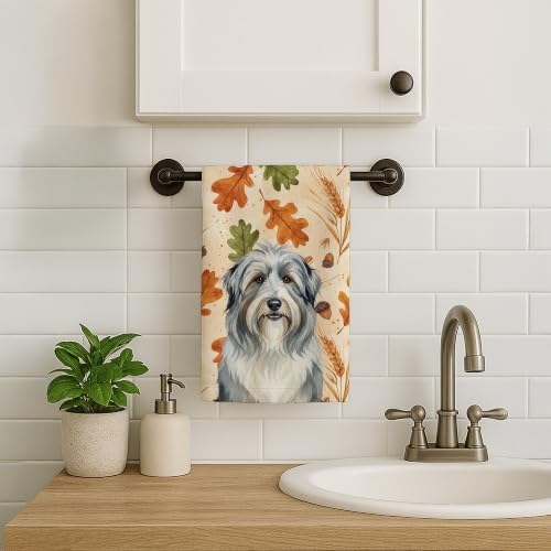 Caroline's Treasures Bearded Collie Dogs Kitchen Towel 15x25 in - Image 2