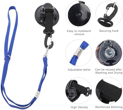 Alomejor Dog Bathing Tether, Suction Cup Dog Bath Leash Strap, Restrainer - Image 6