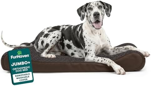 FurHaven Ultra Plush & Suede Luxe Lounger Orthopedic Pet Bed by FurHaven