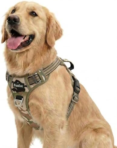 Funfox Dog Harness No Pull, Adjustable Pet Vest Harness, Super Soft Material by MyFUNFOX