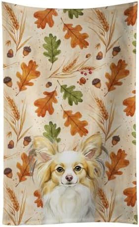 Caroline's Treasures Papillon Dogs Kitchen Towel 15x25 in by CarolinesTreasures
