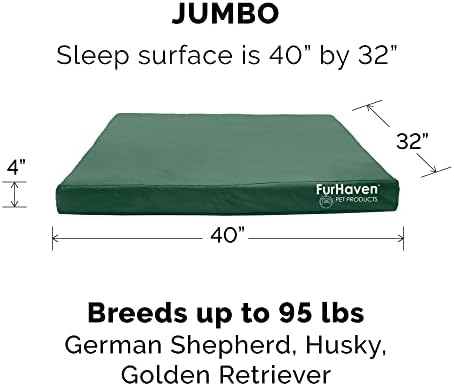 Furhaven Replacement Dog Bed Cover Water-Resistant Indoor/Outdoor Logo Print - Image 3