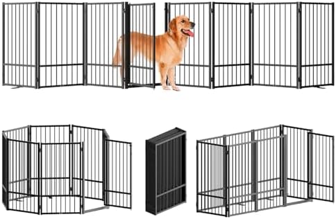 SNUOWU Full Metal Freestanding Dog Gate by SNUOWU
