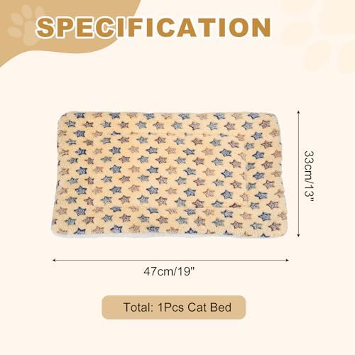 Dog Cat Bed Mat, Soft Coral Fleece Pet Cushion Pad - Image 2