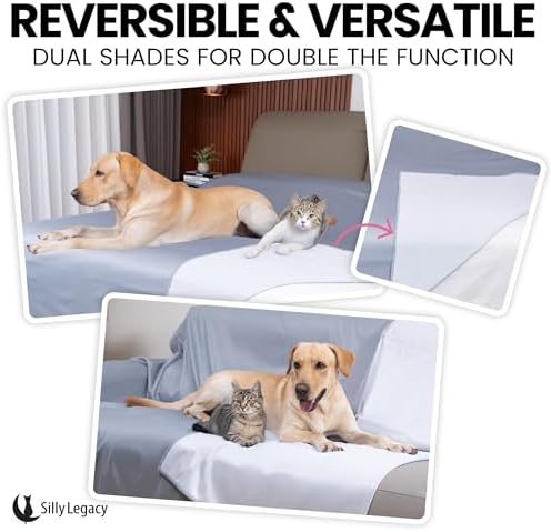 Thin Reversible Waterproof Protective Bed Cover, - Image 2