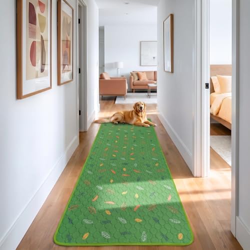 Sunheir Washable Pee Pads for Dogs Large 24" x 72" 2-Pack Reusable Puppy Pads by SUNHEIR