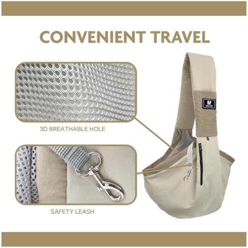 Dog Carrier Sling for Small Dogs & Cats, Puppy Sling Bag - Image 6